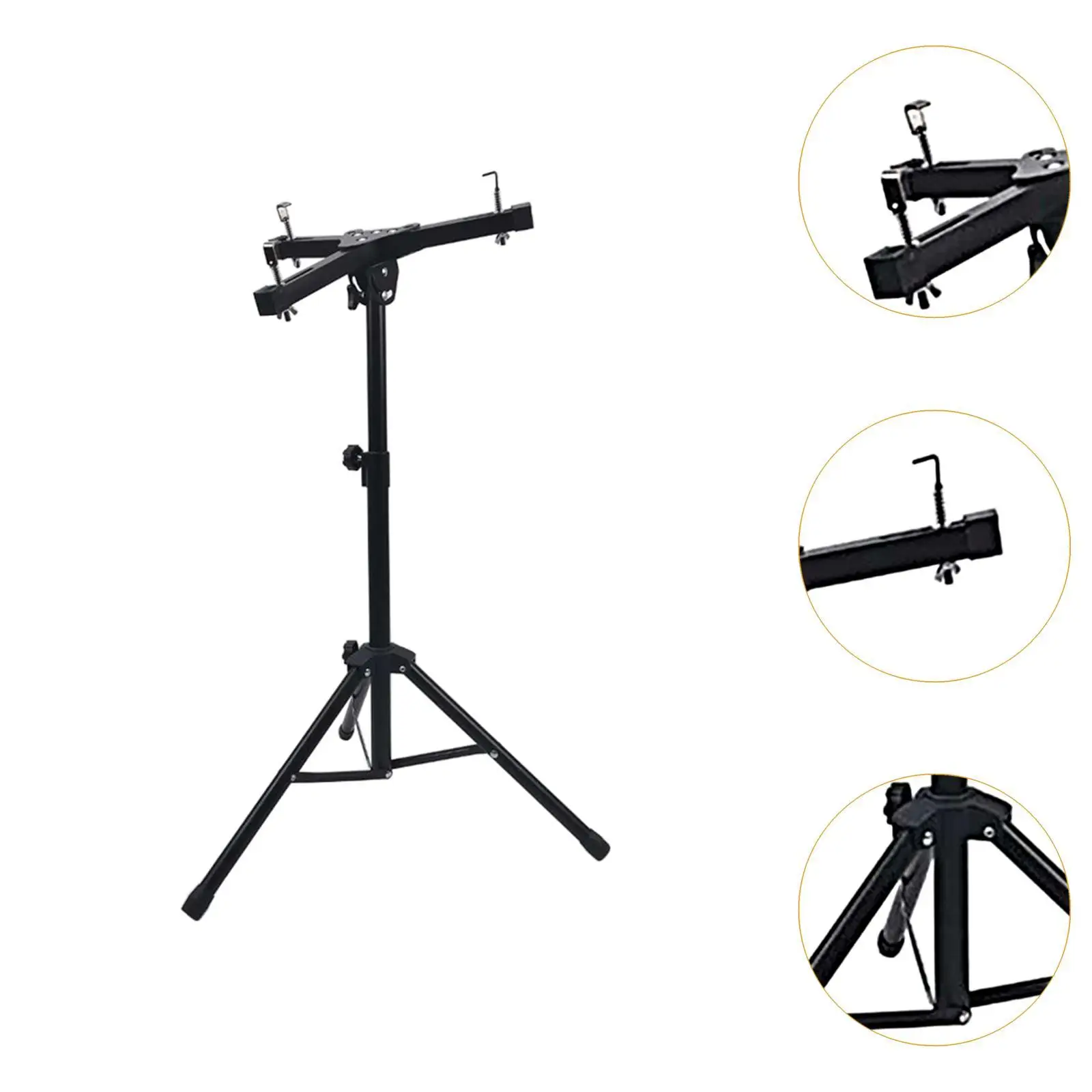 Snare Drum Stand,Snare Drum Base,Adjustable Height,Triangle Bracket,Instrument Drum Stand for 10inch~12inch Dia Drums,Kids