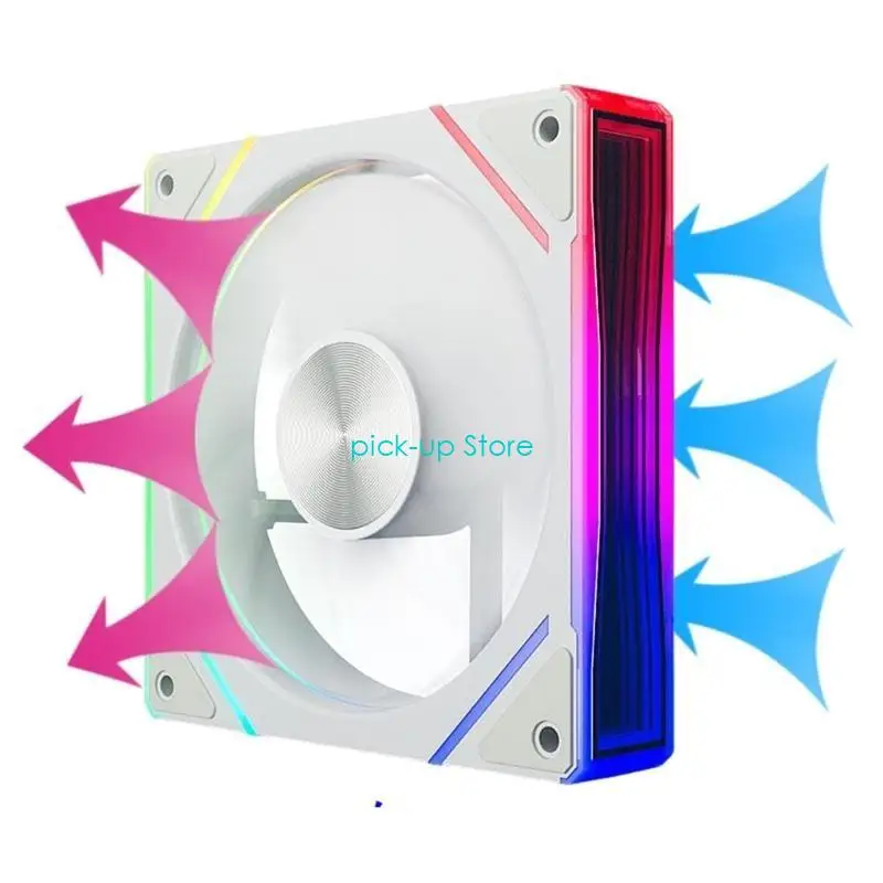 Q5WA Desktop Computer Radiator Koeling 4pin PWM Quiet Argb Fan DC12V Chassis Fan