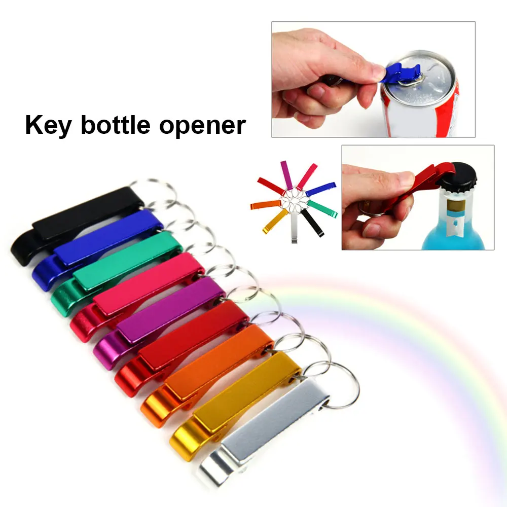 Key Chain Beer Bottle Opener Pocket Metal Metal Split Tool Keychain Bulk Kitchen Bar Tool Accessaries with Claw Bar