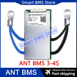 ANT BMS SMART 3S 4S 12V 130A 220A 400A Peak 325A 550A 1000A within BT Apps BMS for Lifepo4 li ion LTO Battery with Balance