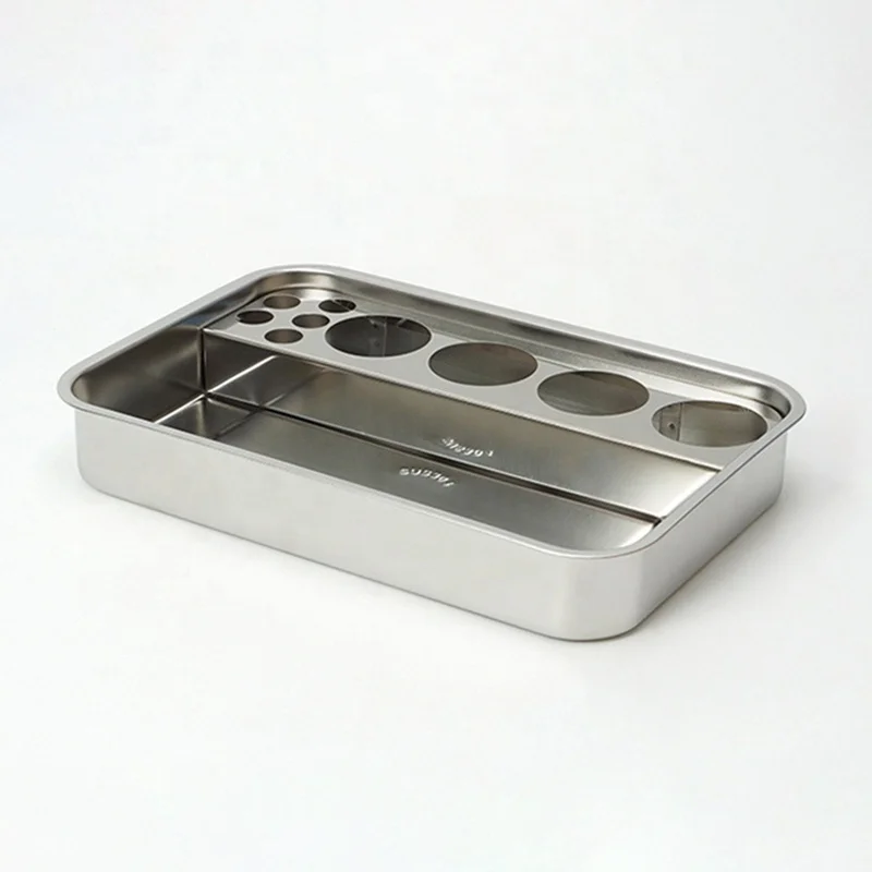 Stainless Steel Manual Medical Storage Sterilizer Plate Treatment Serve Trays s s