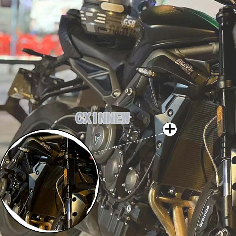 

For Triumph Street Triple 660 765 R RS 2016 2020 2021 2022 Carbon Fiber Motorcycle Accessories Outer Radiater Covers Side Panels