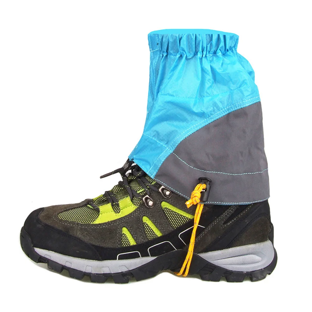 Low Gaiters Adjustable Nylon Gaiters Mountain Climbing Leg Gaiters Outdoor Waterproof Snow Ankle Gaiters Low Shoe Cover X Cm