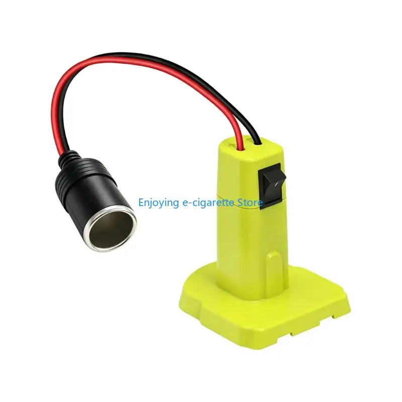Werkzeugbatterie-Adapter auf 12-V-Buchse, für DW/MWK/RYB 18/20-V-Werkzeugbatterie, Auto-Feuerzeug-Steckdose für Lichter, Lüfter – Detail 5