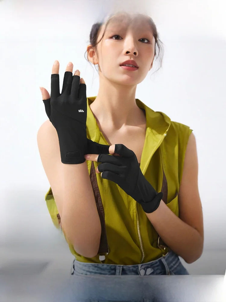 

Солнцезащитные перчатки Banana Le с УФ-защитой, для защиты пальцев и ногтей, противоскользящие, для езды на велосипеде, защита от ультрафиолетовых лучей