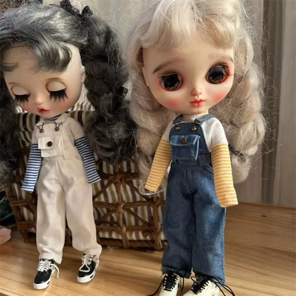 

Новые модные джинсы с карманами, брюки, повседневная одежда «сделай сам», шорты на бретелях, 10 стилей, комбинезон для кукол, одежда для Ob22 Ob24