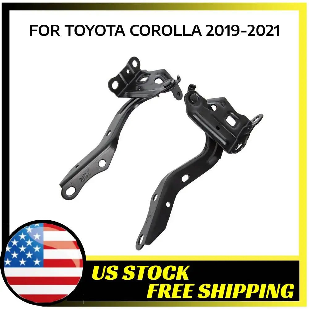 1 Pair Driver Passenger Side Hood Hinge for Toyota Corolla 2019-2021 US STOCK