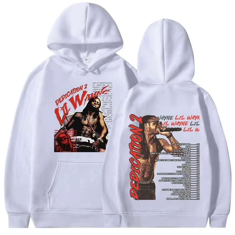 Rapper Lil Wayne Dedication Album Graphic Hoodies women Fashion Vintage Hip Hop Sweatshirts Casual Comfort Long Sleeve Pullovers