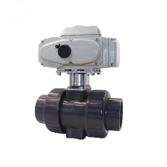

220v Upvc Irrigation Ball Valve CTB-005 50NM Dn25 Dn50 Plastic 2 Way 24v 1inch 2 Inch Electric Upvc Ball Valve
