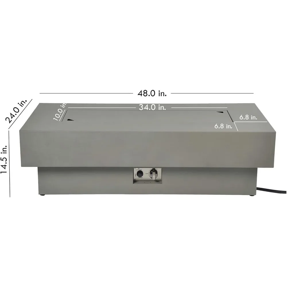 Rectangular Outdoor Fire Pit 6