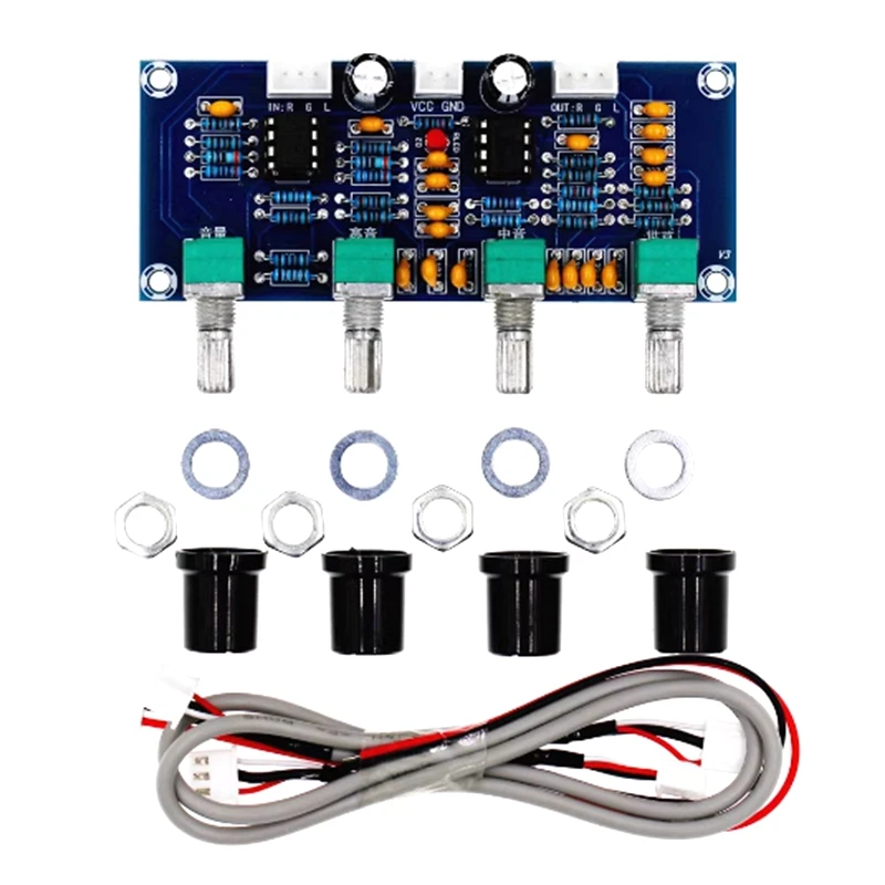 XH-A901 NE5532 Tone Board preamp Pre-amp With treble bass volume adjustment pre-amplifier Tone Controller For amplifier Board