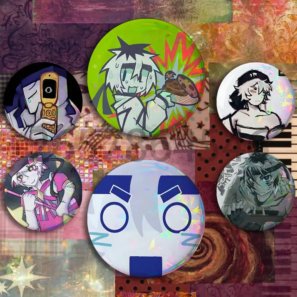 Cool Z-Ze A ReGect Button Badge Set Pin Single Pack Anime Merch for Ita Bags Badge Collectible Buttons