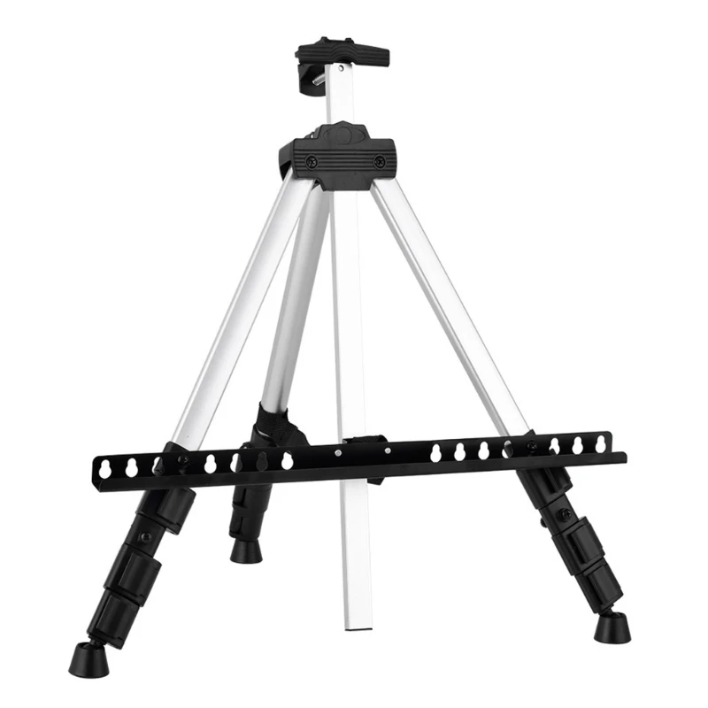 Height-Adjustable Stand with Four Telescoping Sections, Locking Clamps, and Support for Sitting or Standing Art HX5E
