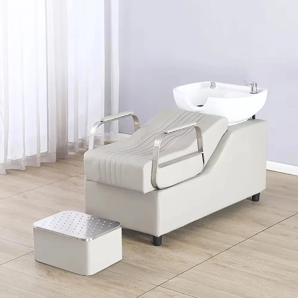 #Unique Luxury Hair Shampoo Bed Modern Fashion Trendy Portable Shampoo Bed Luxury Comfortable Cadeira Barbearia Furniture