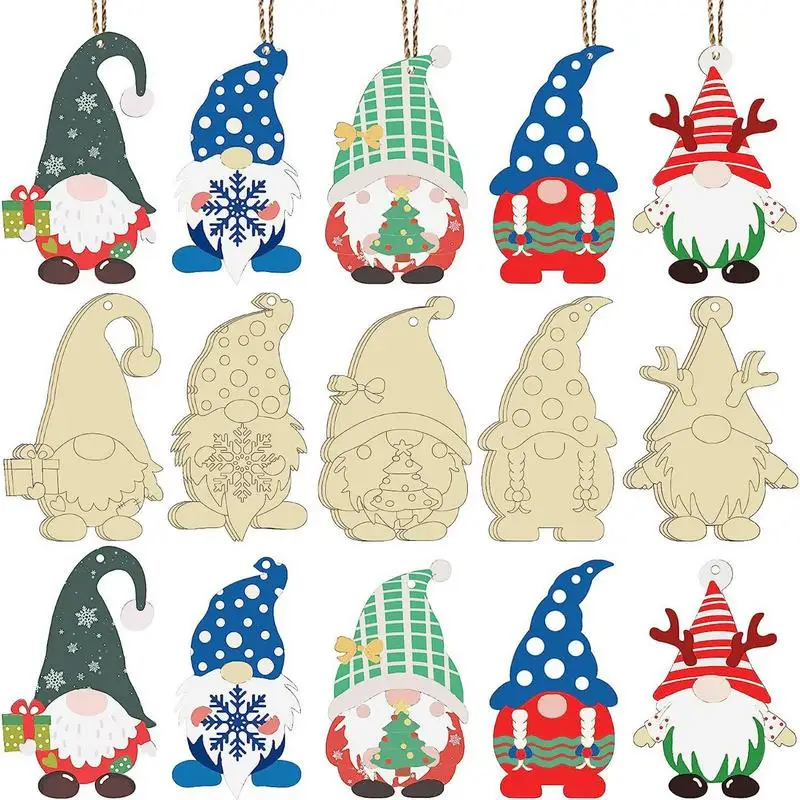 

Wooden Blank Gnome Cutouts 25Pcs Blank Gnome Tags Christmas DIY Craft Wood Gnome Cutout Paintable Gnome Christmas DIY Craft Home