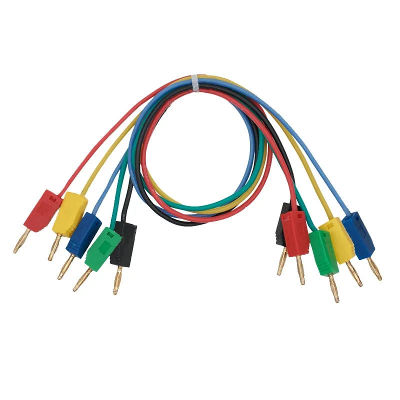 Pure copper gold-plated 2MM lantern test wire K2 banana plug wire teaching experiment test wire can be stacked and inserted