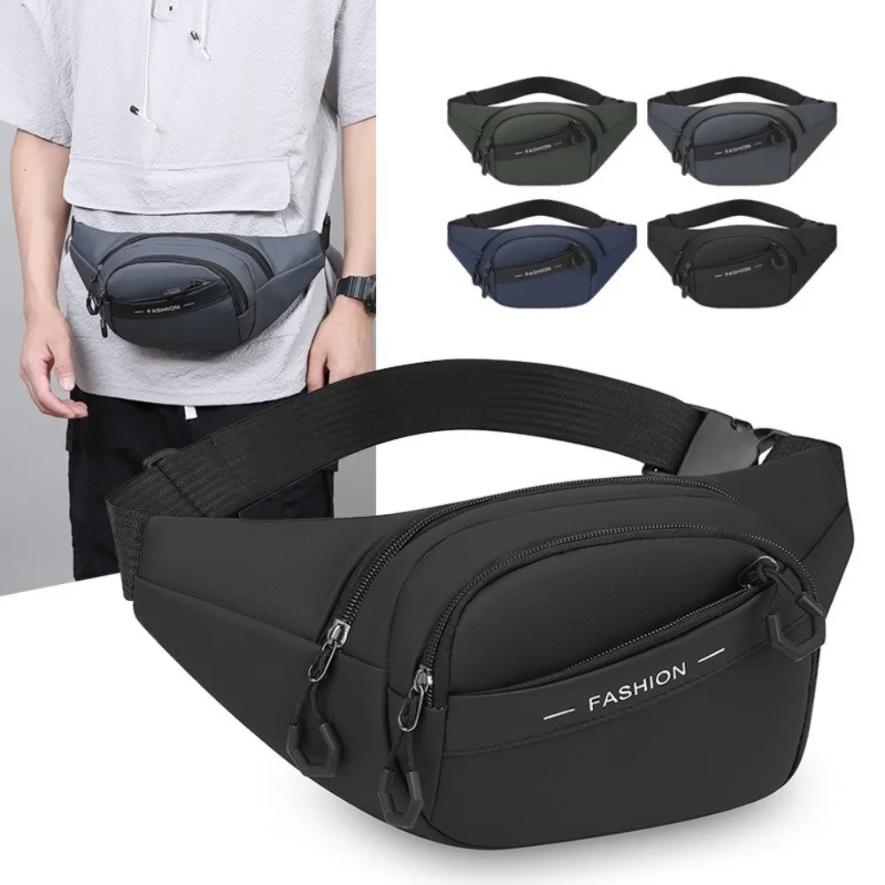 

Multi-function Men Chest Bag Lightweight Large Capacity Running Waist Bags Waterproof Wear-resistant Sports Phone Bag Outdoor