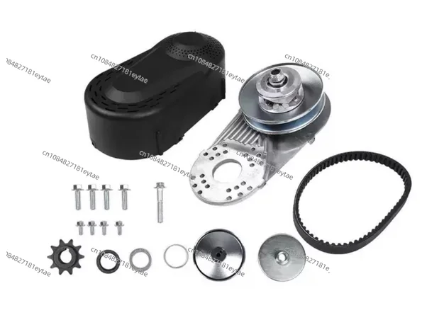 

20mm CVT Clutch for Go-Kart Engines 164F/170F/GX160/GX200, Heat-Treated Steel Clutch Drum with Wear-Resistant Pads