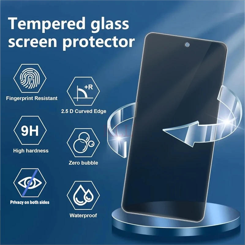 Oleophobic Coating Dust Free Privacy Glass for Xiaomi Poco F8 Ultra F7 Pro Unlock Screen Protector Poco F8 Pro Easy Installation