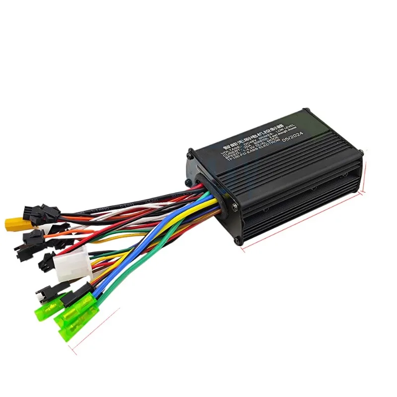 

Electric Scooter Motor Controller Kit, 36V/48V/60V 500W Sine Wave Control Unit with S866 LCD and PAS System
