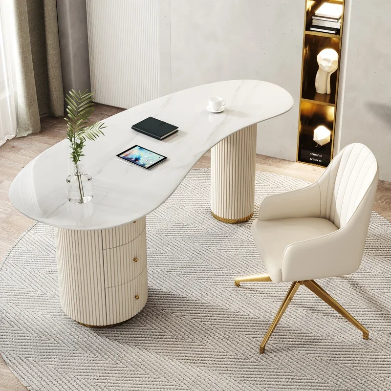 Strong Drawers Executive Office Desk Cheap Wooden Modern Standing Office Desks White Luxury Mesa Para Compuatador Furniture