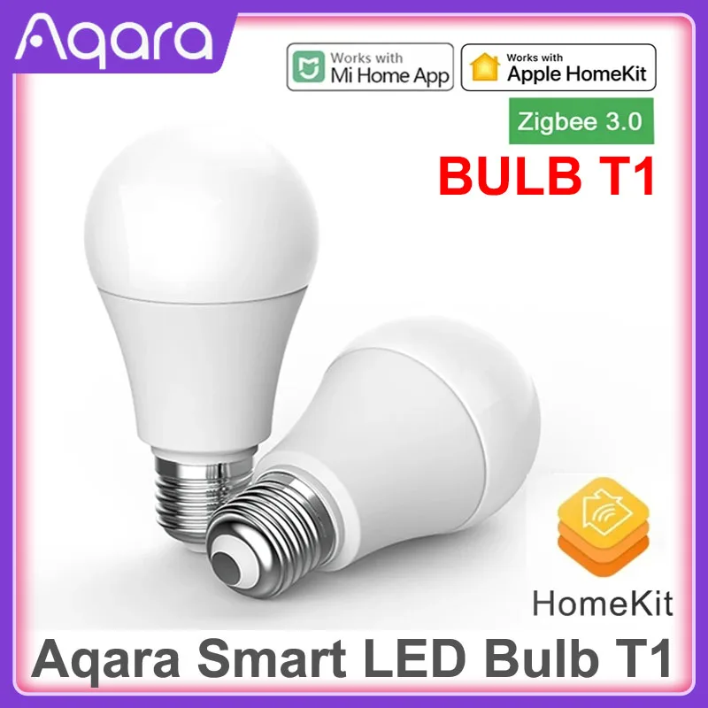 2023 NEW Aqara Smart LED Bulb T1 Zigbee 3.0 E27 2700K-6500K 220-240V APP Remote Lamp Light For Xiaomi smart home mihome Homekit