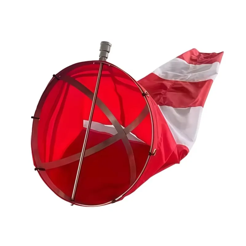 Airport Vane - Lightweight 100% Polyester Red and White Wind Direction Indicator