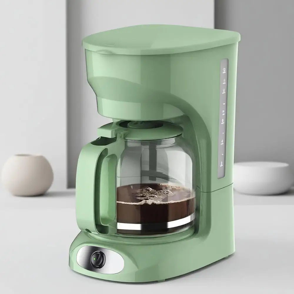 

12-Cup Capacity Glass Coffee Maker with Auto-Off, Reusable Filter, Anti-Drip, Warming Feature, Water Level Indicator, Eco-Friend