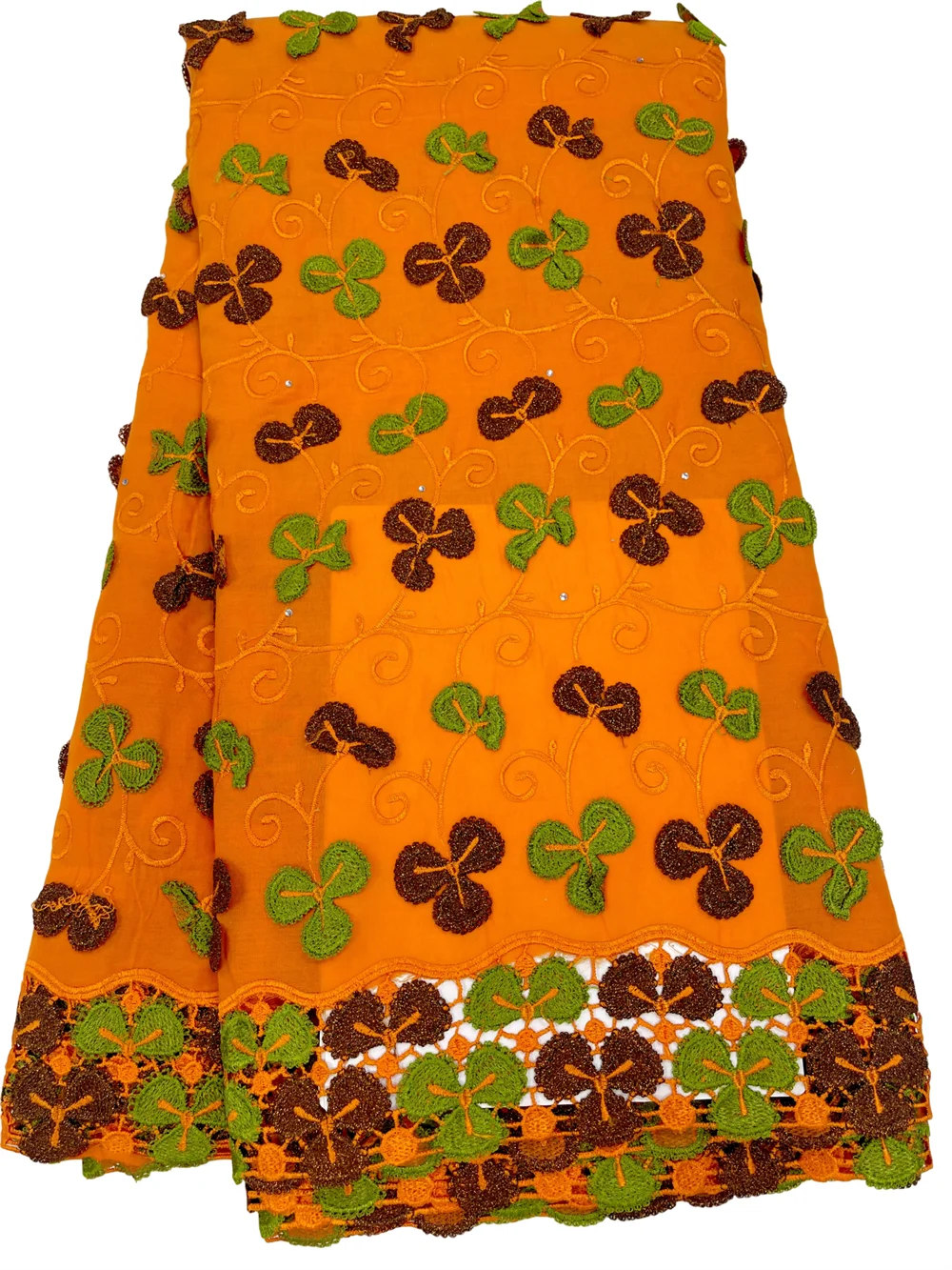 3D Bloemen Afrikaanse 100% Katoenen Zwitserse Voile Kantstoffen Hoge Kwaliteit Nigeriaanse 2026 Dames Feestmateriaal Voor Kleding En Naaien