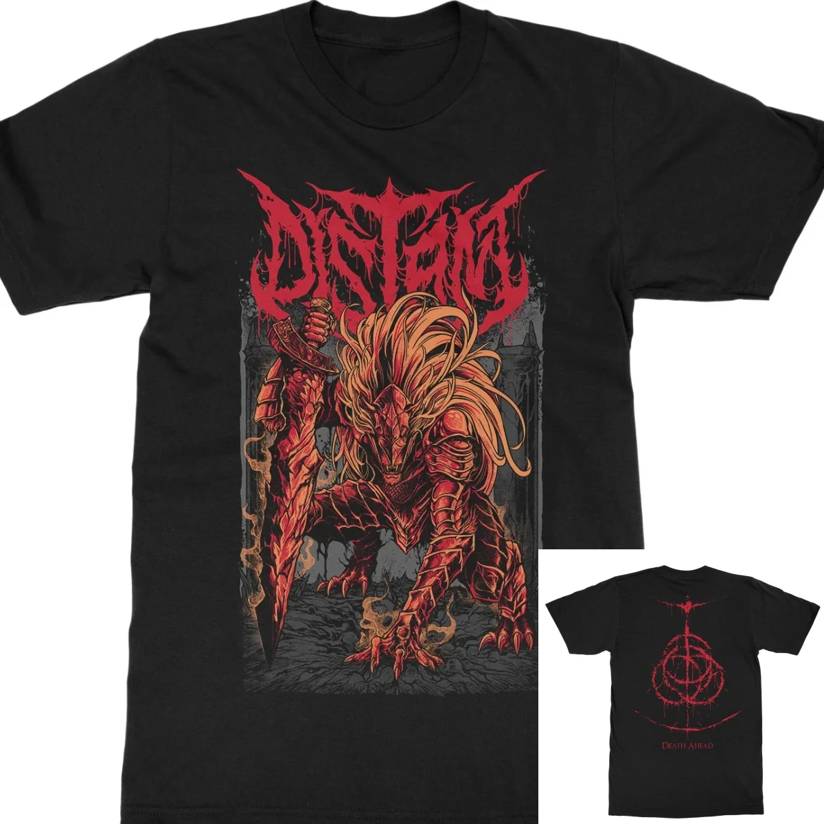 Distant Feral Heritage Tour Band Rock Music Art Style Summer Leisure T-Shirt Men's and Women's Luxury Brand
