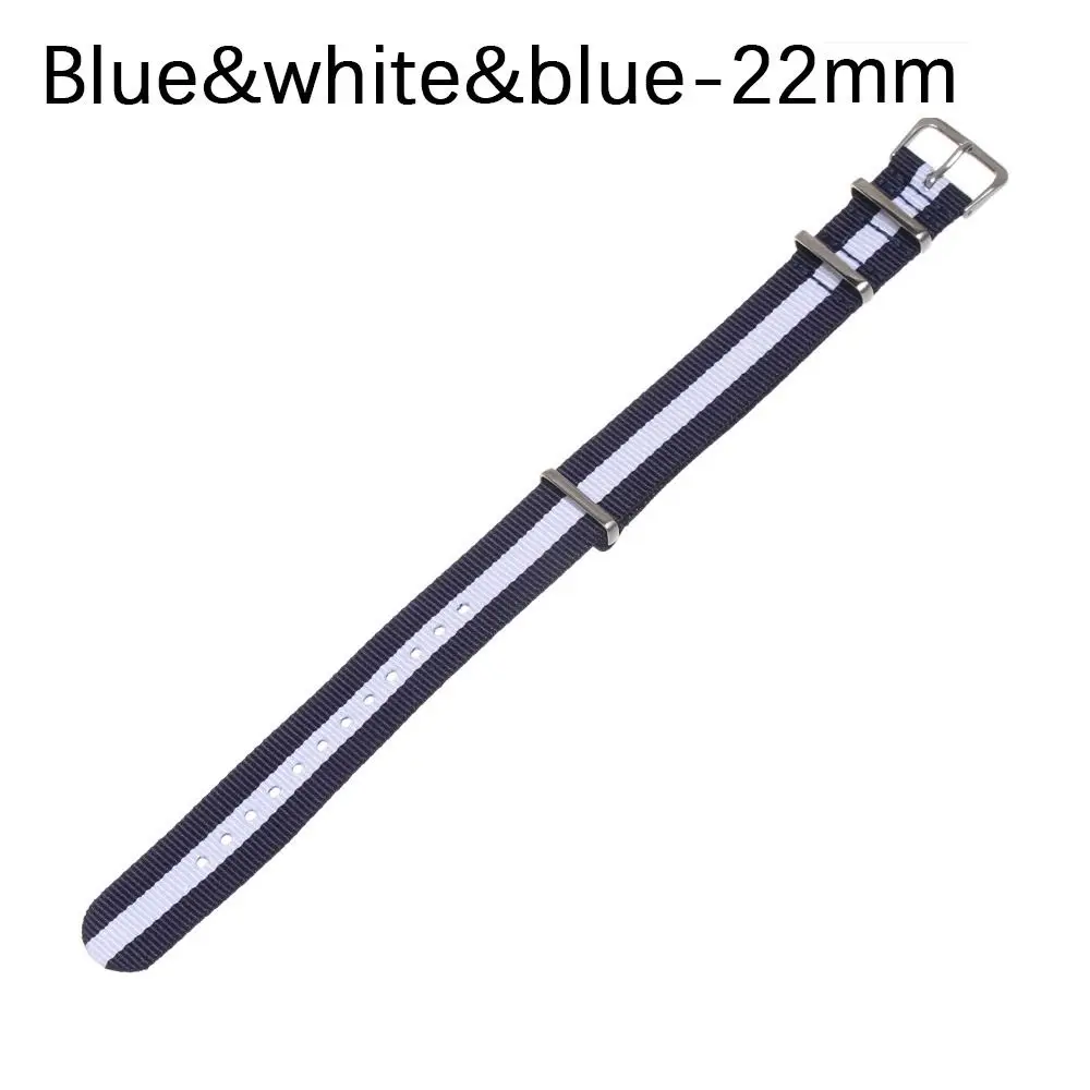 18 20 22 mm Fashion Women Man Sport Loop Watchband Nylon Weaving Bracelet Replacement Watch Strap