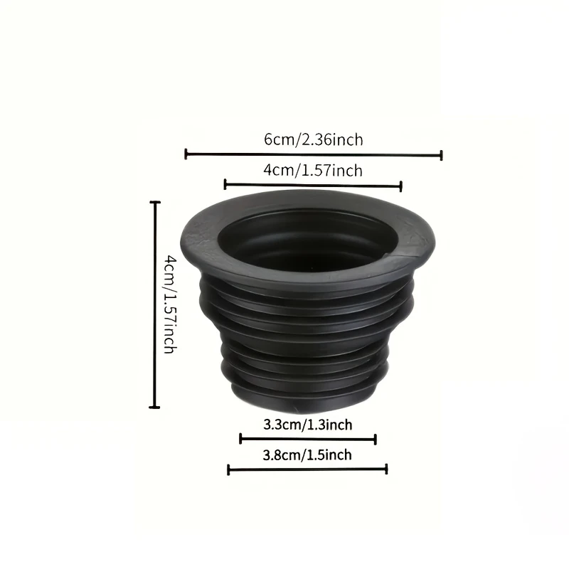 Anti-odor Telescopic Drain Ring - Anti-leakage and Anti-odor Sealing Ring, Suitable for Washing Machine and Bathroom Accessories