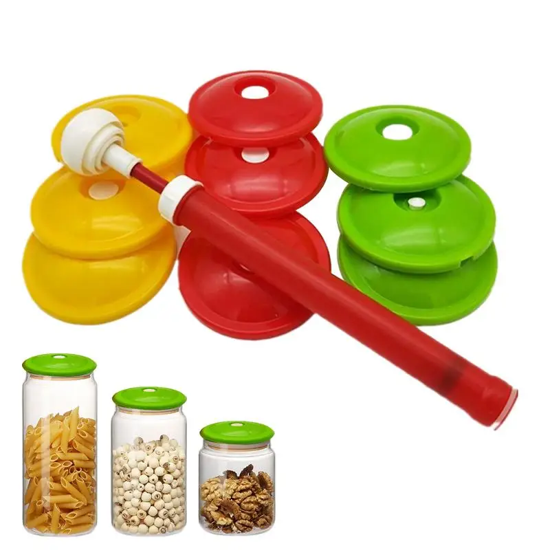 Vacuum Sealer Jar Lids Vacuum Sealer Attachment Kit Canning Jar Vacuum Sealer Vacuum Food Saver With A Manual Vacuum Pump