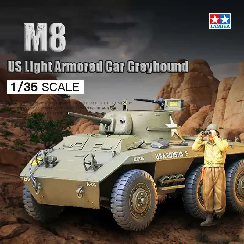 

1/35 TAMIYA model 35228 U.S. M8 Light Armored Car Greyhound assembly Scale diy toys Model Kit