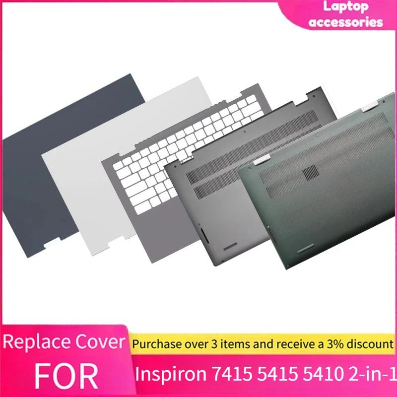 for-dell-inspiron-7415-5415-5410-2-in-1-laptop-screen-back-case-shell-lcd-top-cover-palmrest-bottom-shell-0nrgdr-0gwrr6-010d9g