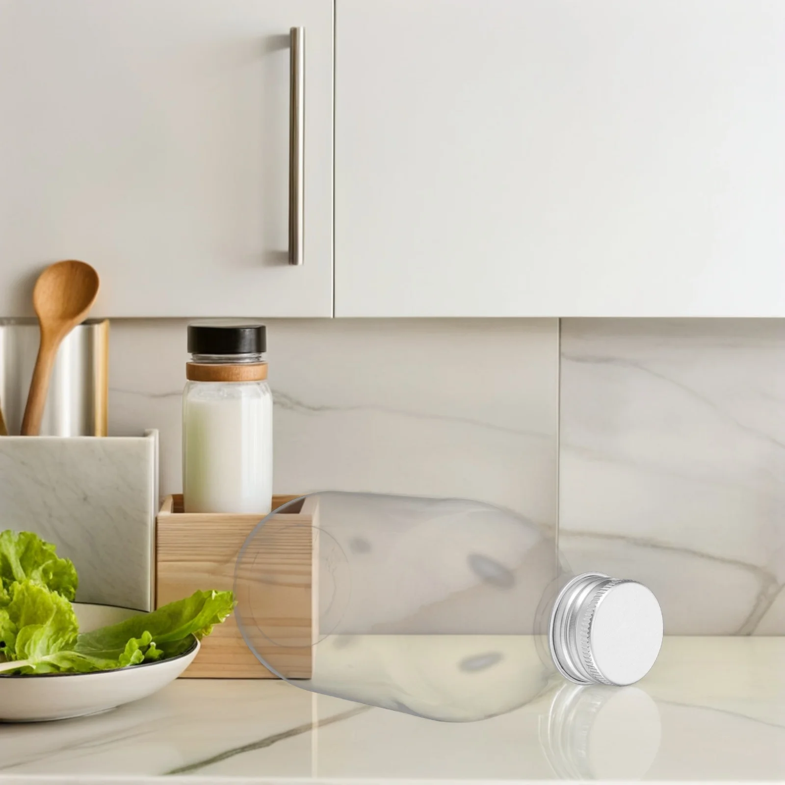 

20 Pcs Juice Bottles Cold Brew Tea Reusable for Smoothies Milk Plastic with Caps Iced Beverages Juicing Transparent Mini Lids