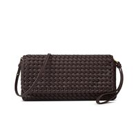 Luxury Designer Pu Leather Wowen Clutch Bag for Women Vintage Flap Shoulder Crossbody Bags Trend Underarm Bag Lady Handbags 2025