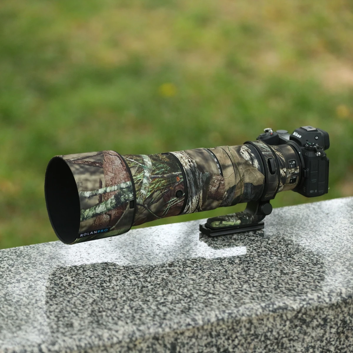 ROLANPRO Objektivmantel für Nikon Z 180–600 mm F/5,6–6,3 VR, wasserdichte Schutzhülle, Tarnung, Regenschutz, Z180–600 Pistolenhülse – Detail 36