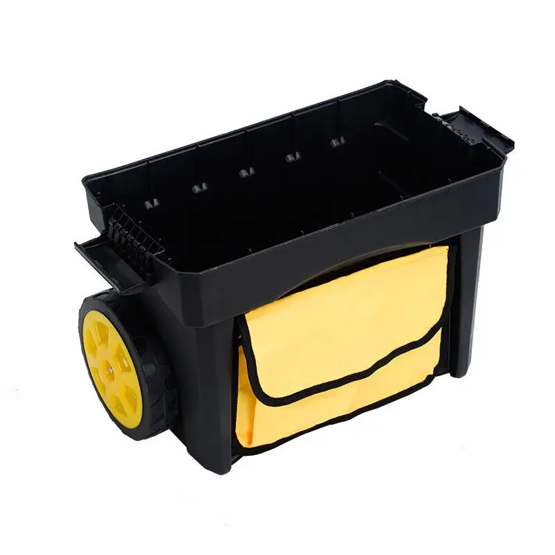 Combined Stacking Toolbox with Tie Rod and Pulley, Hand-pulled Toolbox, Thickened Hardware Storage Box