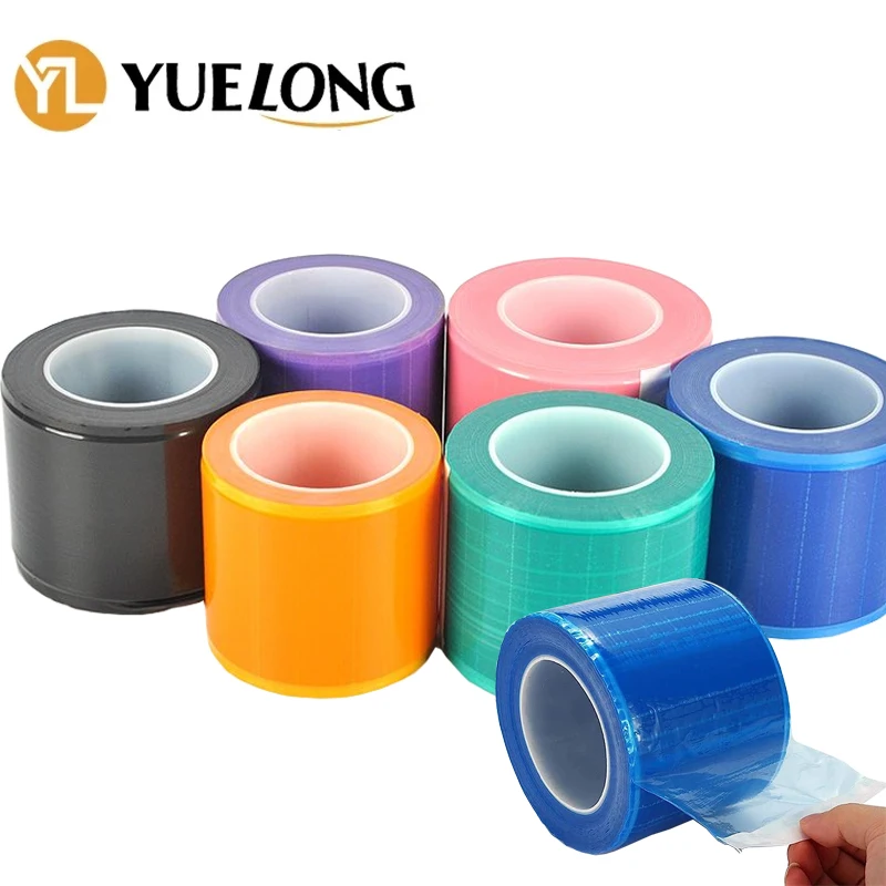 

1200pcs Waterproof Tattoo Barrier Film 7 Colors Disposable Clear Wrap Protective Membrane Anti-fouling Adhesive Bandage 10x15 cm