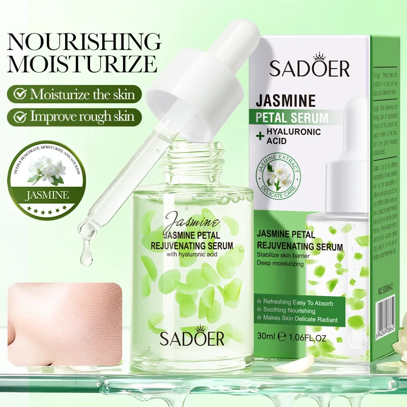 Petal moisturizing essence can effectively shrink pores, improve dullness, brighten skin color, fade wrinkles,tighten 30ml