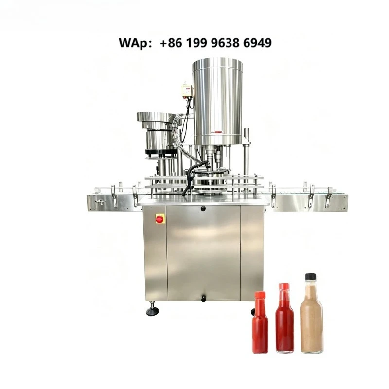 Customizable Output Plastic Screw Capping Machine, Automatic Thread Capper for Plastic Condiment Bottles