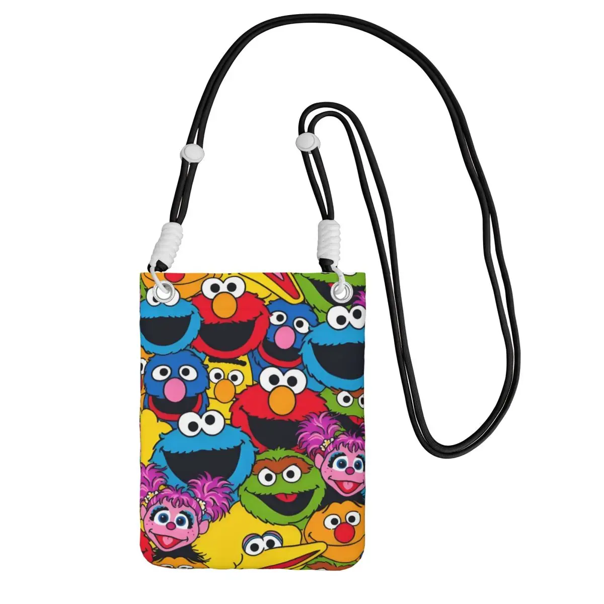 

Custom Cookie Monster Smart Phone Wallet With Strap Television Crossbody Bag Men Women Cycling Camping Mobile Phone Bag
