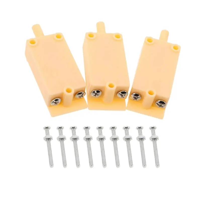 [NEW A09R!】 Security Enclosure Alarm Door Tamper Switch Plunger Contact Mechanical 3Pcs Normally Closed Metal Housing Screw Moun