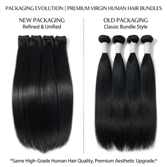 16A Double Drawn Bone Straight Human Hair Bundles Brazilian Raw Hair Weave 100% Unprocessed Virgin Hair Extensions Natural Black Color Full Thick Ends Bundle 7