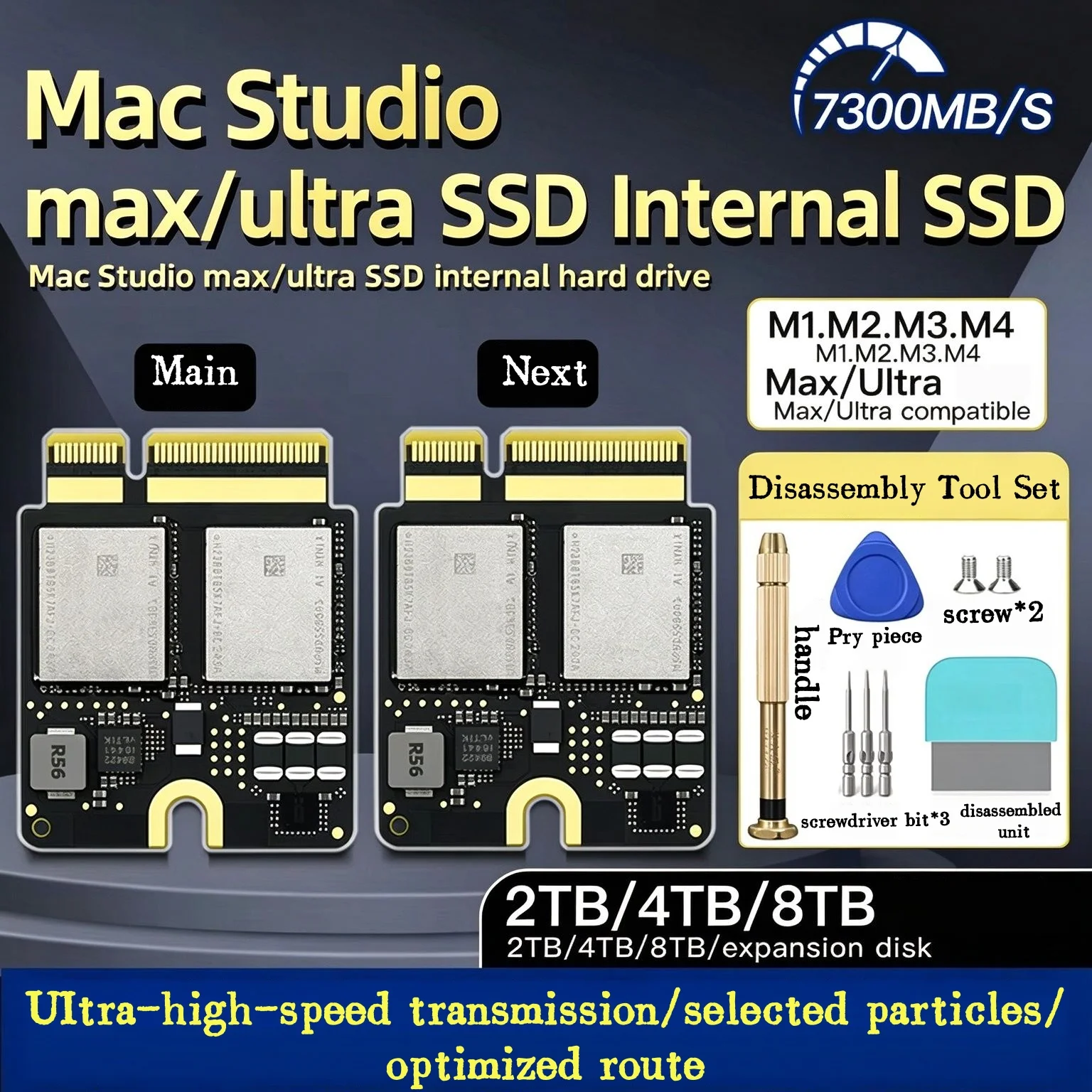 Mac Studio M1 M2 M4 Max M3 Ultra SSDアップグレードキット Macbook用