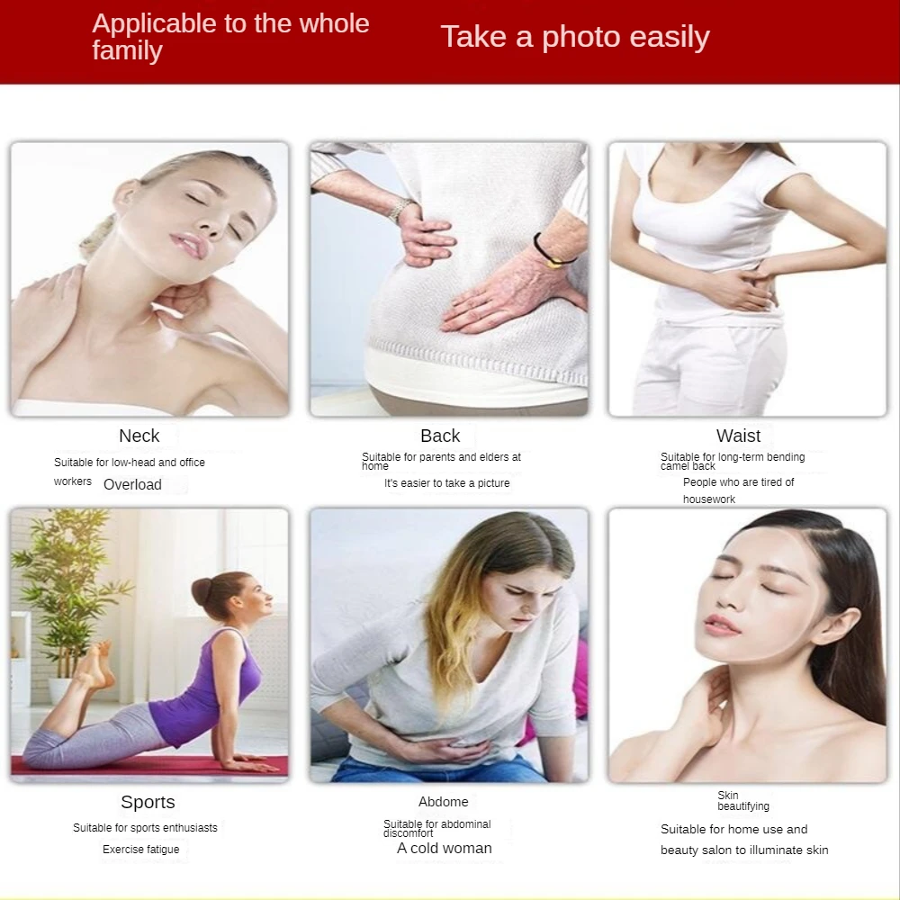 Dispositivo per terapia della luce rossa Lampada a infrarossi lontani 850nm Luce rossa profonda 660nm per la bellezza della pelle Muscoli del corpo e sollievo dal dolore articolare