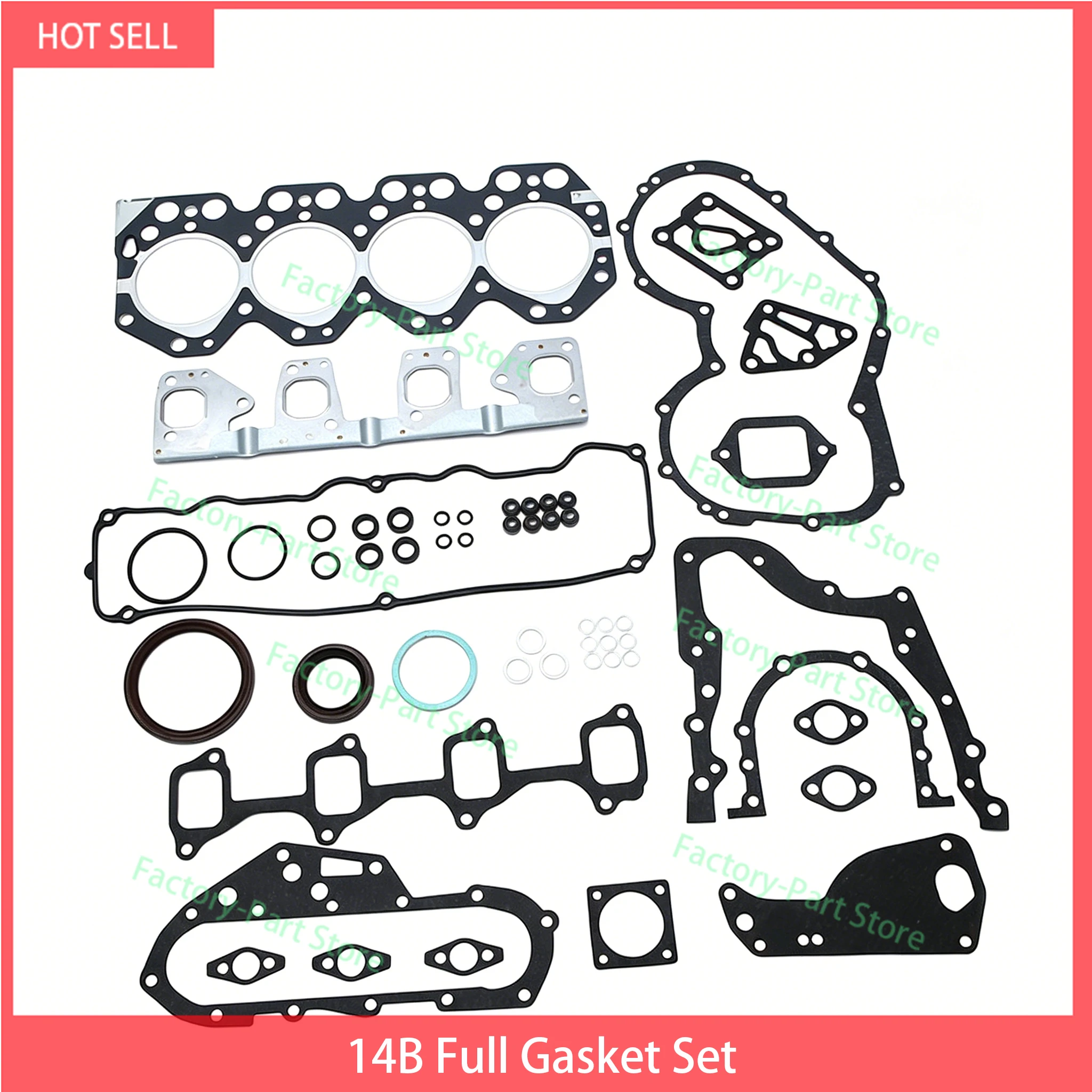 

14B Full Gasket Kit Set For Toyota 14B With Cylinder Head Gasket Engine 04111-56070 Overhaul Rebuild Kit