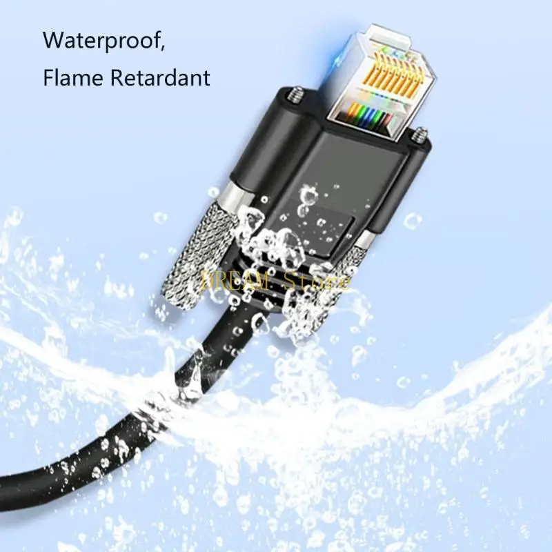 Locking Gigabit Ethernet Cable with Threaded RJ45 Ends and Moving-Use Drag-Chain Construction for Industrial Cameras Best Sale
