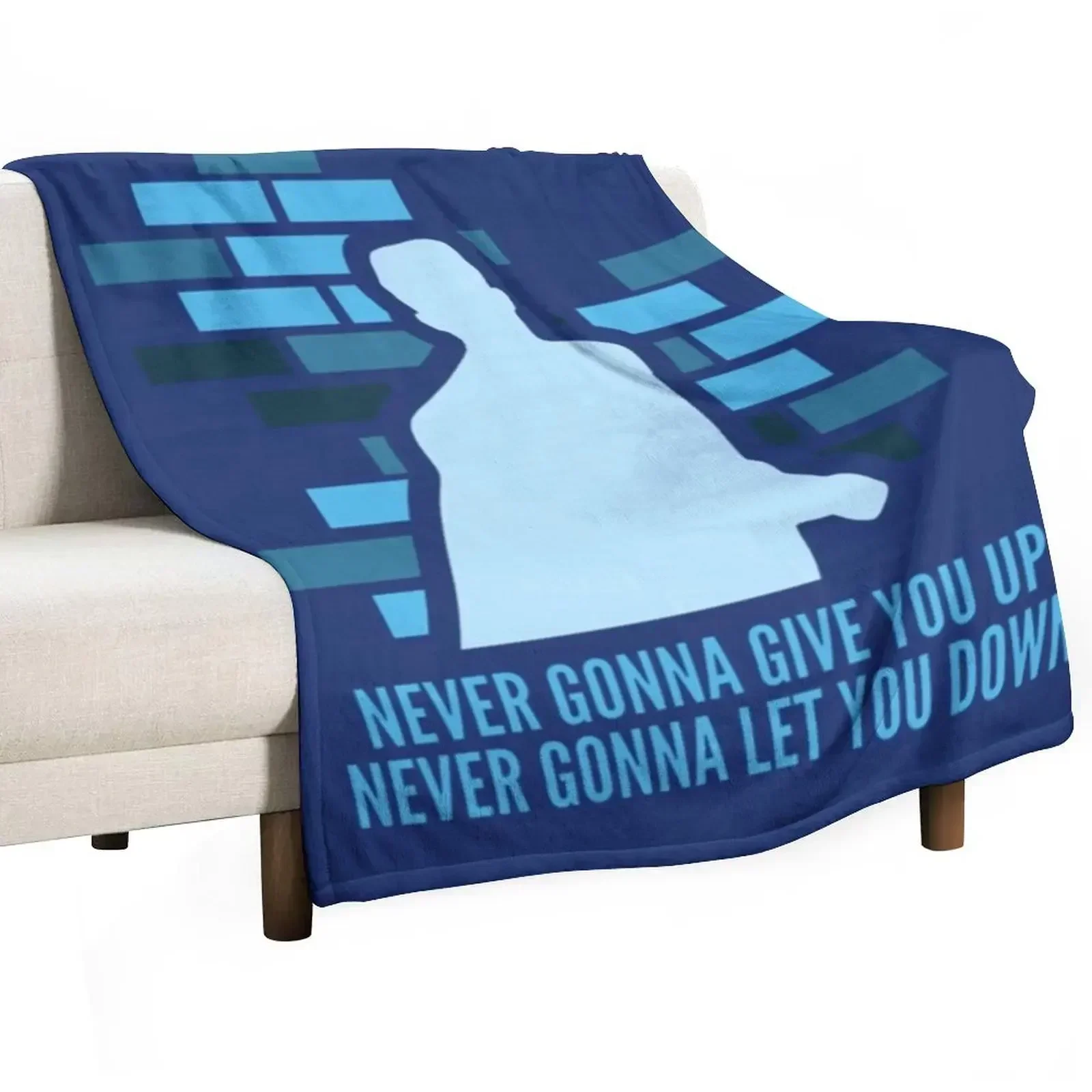 Never Gonna Give You Up Throw Blanket Soft Summer Beddings Camping Shaggy For Sofa Thin Blankets